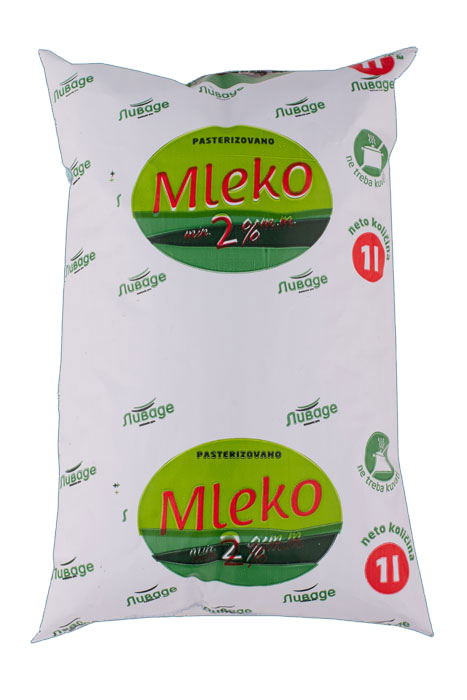 LIVADE MLEKO - pasterizovano delimično obrano mleko sa min. 2% mlečne masti.